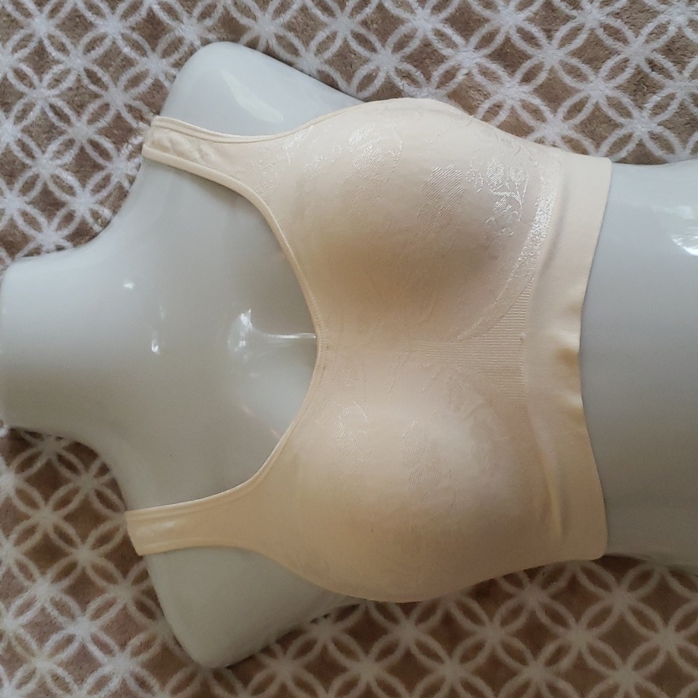 Bali ivory floral no wire t-shirt bra 38B